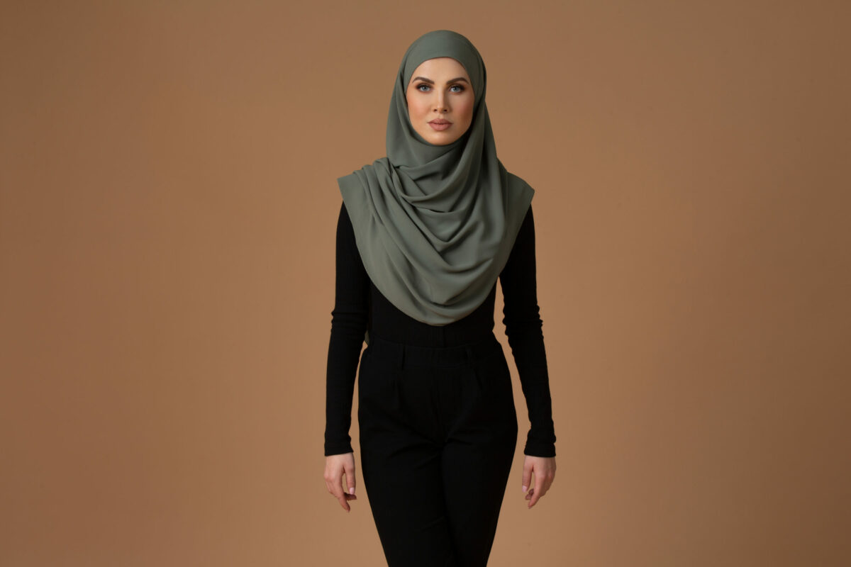 Hijab innovant, bonnet intégré, tout en un
