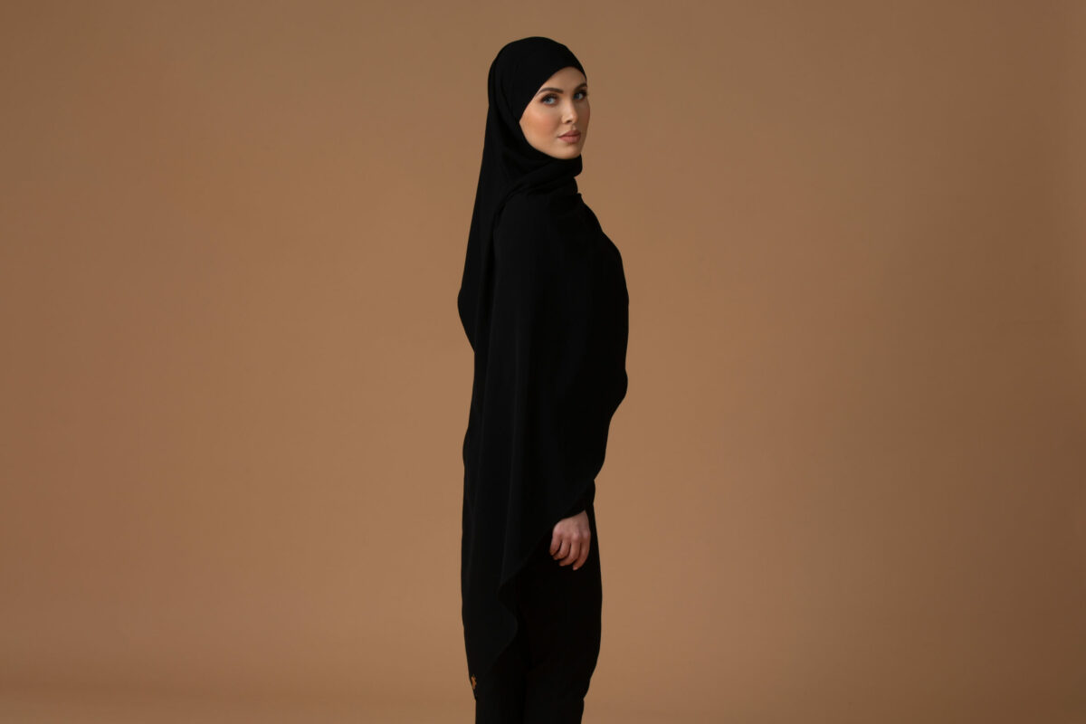 Hijab innovant, bonnet intégré, tout en un