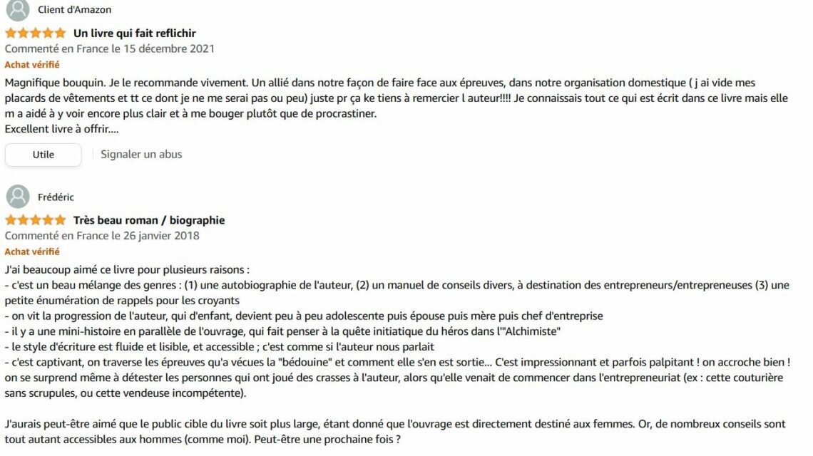 AVIS AMAZON REVEILLE LA BEDOUINE EN TOI