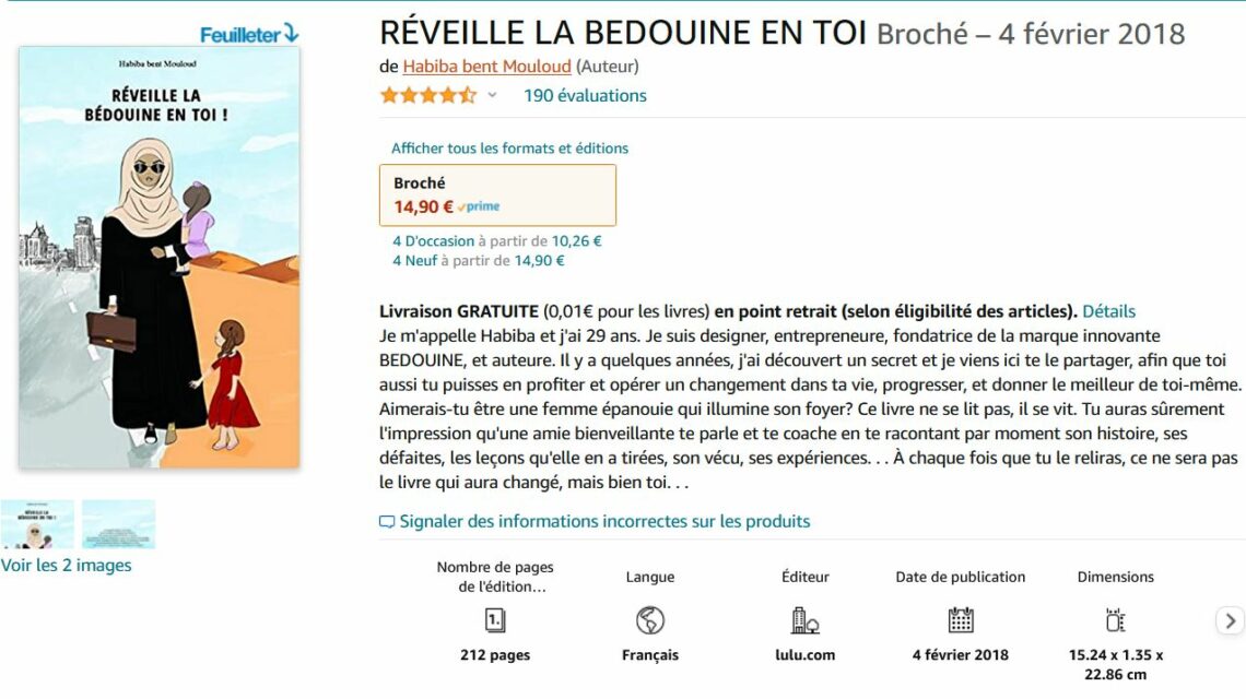 AVIS AMAZON REVEILLE LA BEDOUINE EN TOI