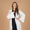 Abaya Bedouine ÉCRU avec ceinture noire