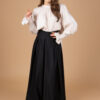 Jupe haute Bedouine doublée avec taille haute