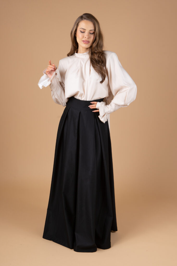 Jupe haute Bedouine doublée avec taille haute