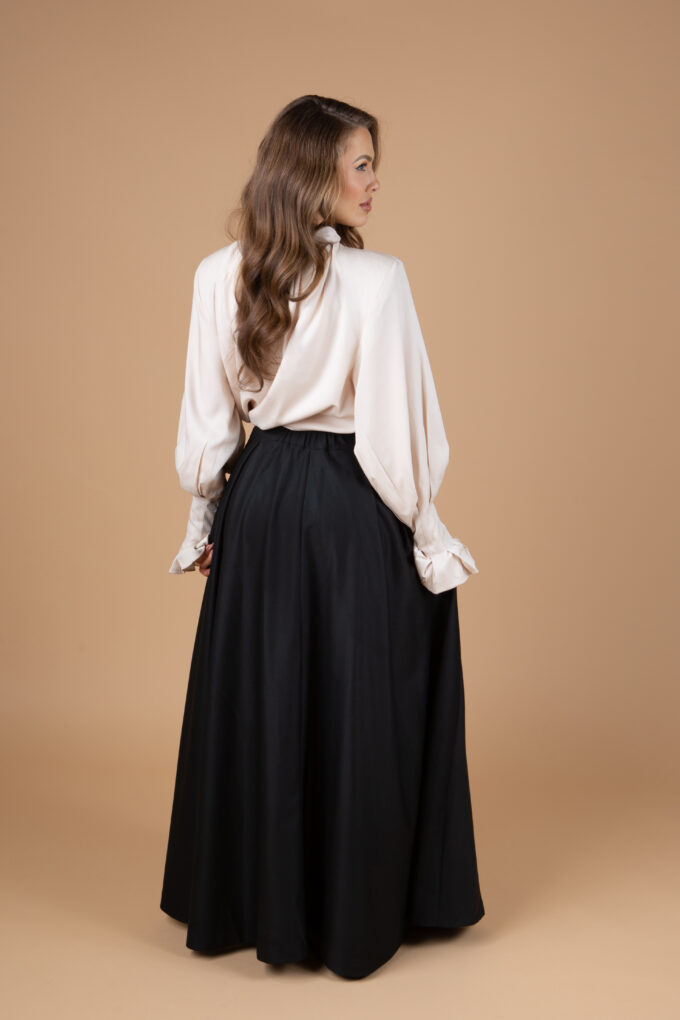 Jupe haute Bedouine doublée avec taille haute