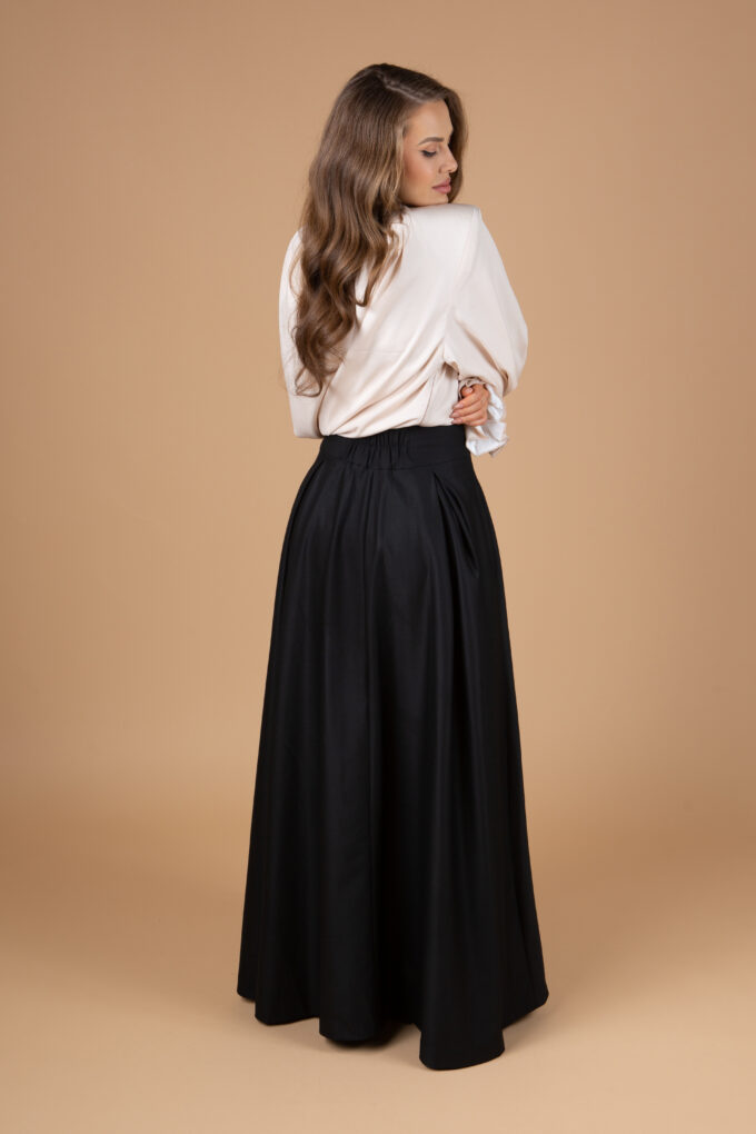 Jupe haute Bedouine doublée avec taille haute