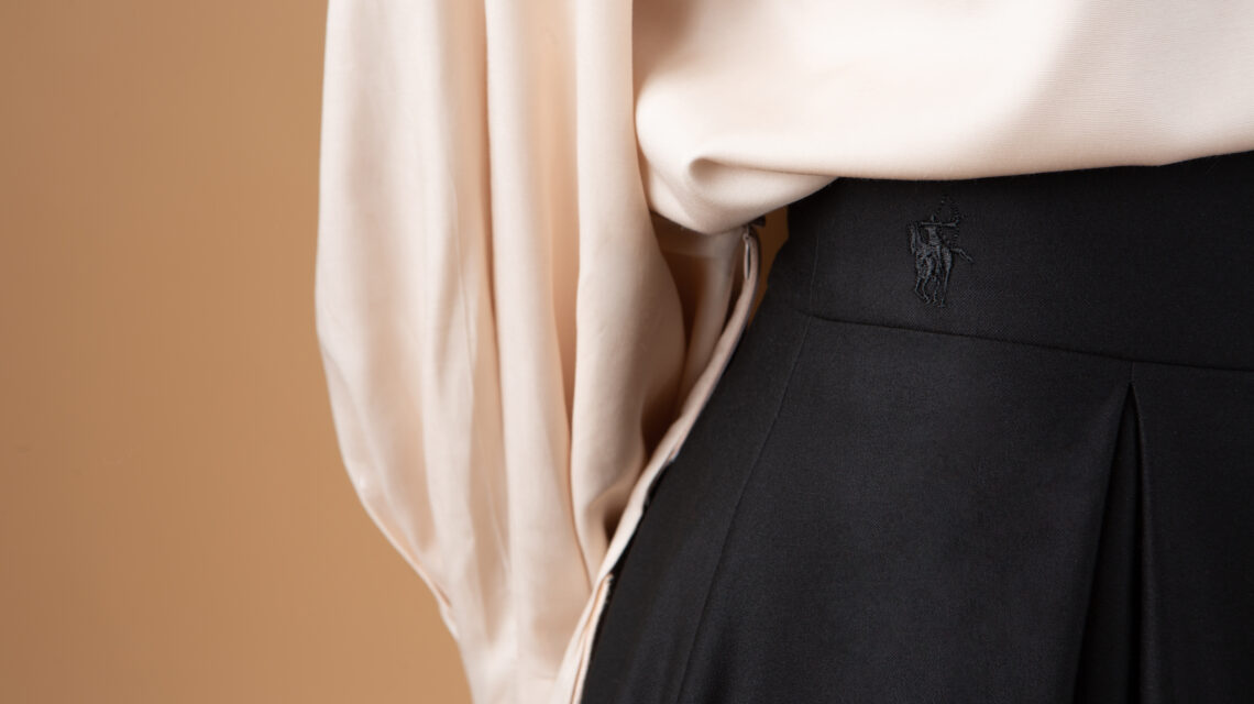 Jupe haute Bedouine doublée avec taille haute
